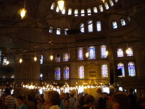 Inside "The Blue Mosque"
